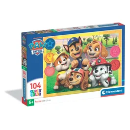Clementoni - Puzzle Pat' Patrouille - 104 Pièces - 38 x 27 cm - Images Captivantes des Personnages Préférés pour Enfants