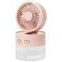 Jet Lag Ventilateur Brumisateur avec Éclairage LED USB