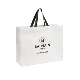 Balmain Hair Couture Sac en carton GWP Blanc Grand