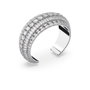 Swarovski Bracelet Hyperbola Cuff L Rows Gris 22cm