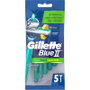 Gillette Blue II Plus Slalom Rasoir Jetable, 5 Unités
