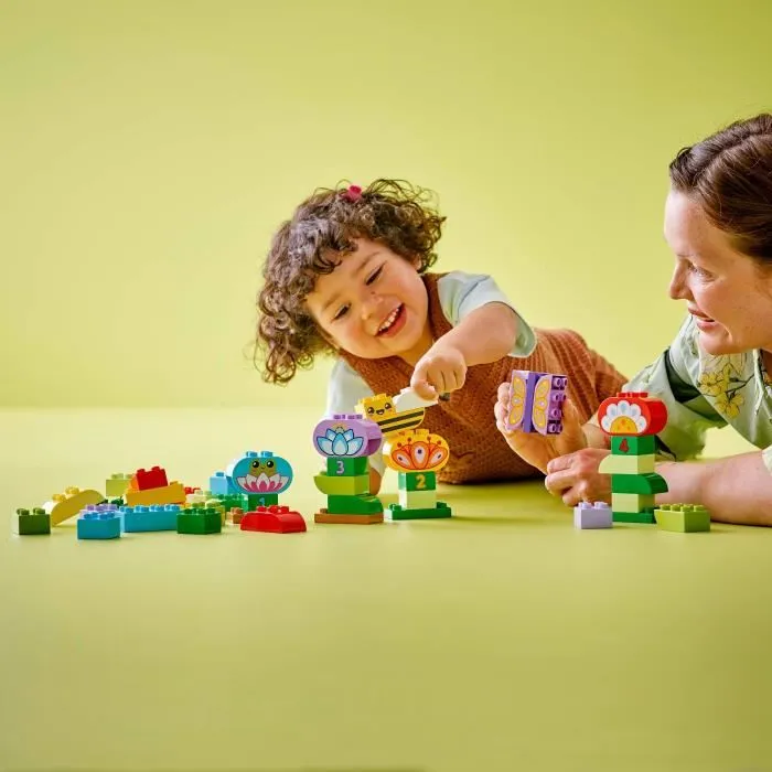 LEGO DUPLO 10444 Ma Ville - Le Jardin Créatif et les Fleurs, Jeu de Construction avec Animaux et Chiffres, 45 Pièces, pour Enfants dès 2 Ans