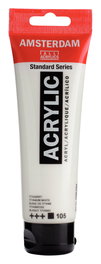 Amsterdam Standard Series Peinture Acrylique Blanc de Titane 105, 120 ml