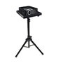 Phoenix Mesa Support Trépied pour Vidéoprojecteur et Ordinateur Portable - Pliable, Acier Noir, Hauteur Réglable 1,5m
