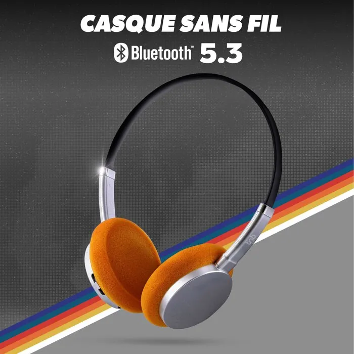 TNB Origin Casque Bluetooth Noir et gris TNB Origin Casque Bluetooth Noir et gris