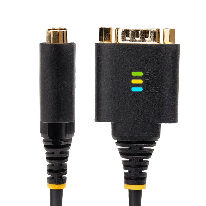 StarTech.com Adaptateur USB-A vers 2x RS232 DB9 Noir
