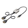StarTech.com Adaptateur USB-A vers 2x RS232 DB9 Noir