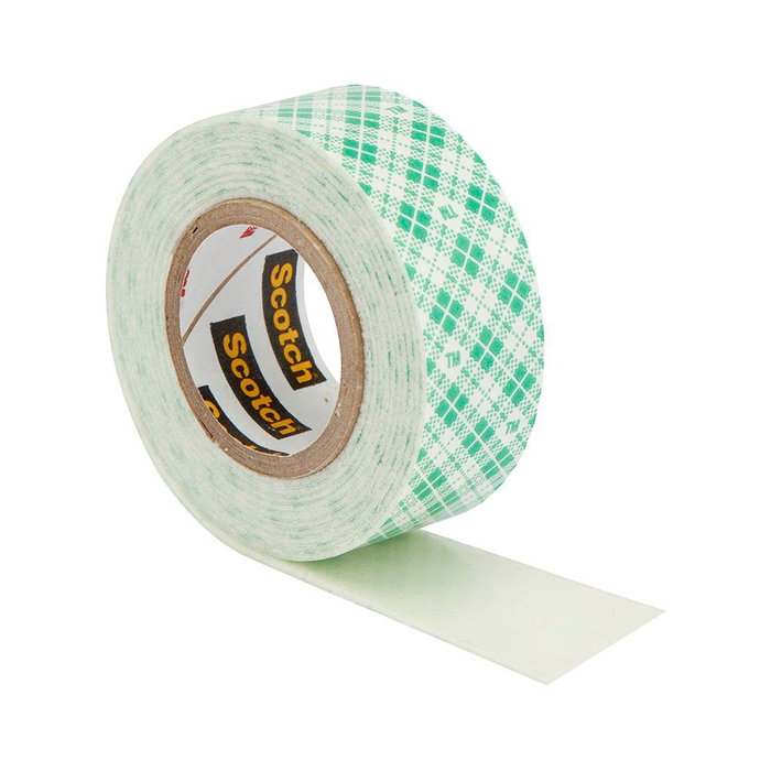 Ruban adhésif double face Scotch 19 mm x 1,5 m Blanc