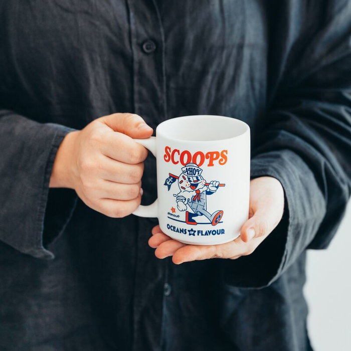 ERIK - Tasse Scoops Ahoy Stranger Things en céramique 350ml - Lavable au lave-vaisselle et micro-ondes