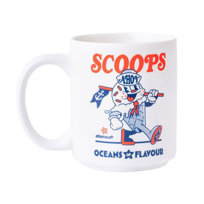 ERIK - Tasse Scoops Ahoy Stranger Things en céramique 350ml - Lavable au lave-vaisselle et micro-ondes