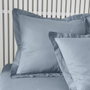 Today Taie d'oreiller Essential 63 x 63 cm Bleu Denim avec volant