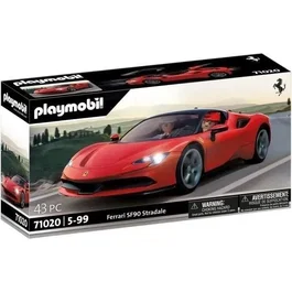 Playmobil 71020 Ferrari SF90 Stradale - Voiture de Collection avec Effets Lumineux et Toit Amovible - 43 Pièces - Jouet pour Enfants à Partir de 5 Ans