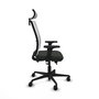 Piqueras Y Crespo Haches Chaise de Bureau Noir et Blanc avec mécanisme Sincro/Traslack