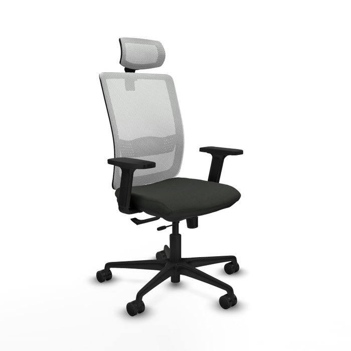 Piqueras Y Crespo Haches Chaise de Bureau Noir et Blanc avec mécanisme Sincro/Traslack Piqueras Y Crespo Haches Chaise de Bureau Noir et Blanc avec mécanisme Sincro/Traslack