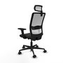 Piqueras Y Crespo Haches Chaise de Bureau Noir et Blanc avec mécanisme Sincro/Traslack