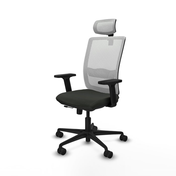 Piqueras Y Crespo Haches Chaise de Bureau Noir et Blanc avec mécanisme Sincro/Traslack Piqueras Y Crespo Haches Chaise de Bureau Noir et Blanc avec mécanisme Sincro/Traslack