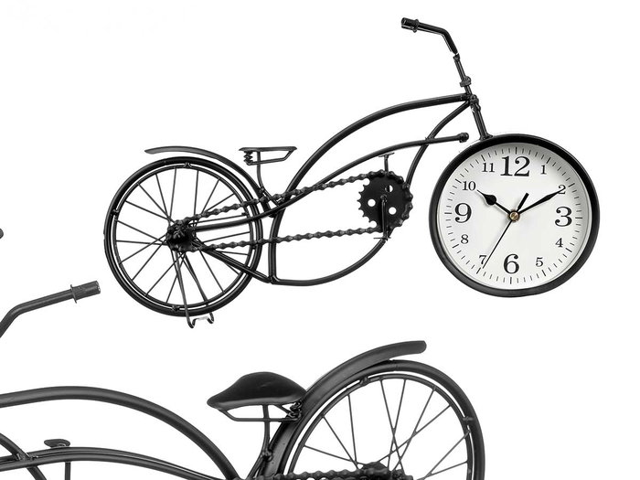 Giftdecor Horloge Forge Bicyclette Noire 42x24x10 cm Métal (Set de 4) Giftdecor Horloge Forge Bicyclette Noire 42x24x10 cm Métal (Set de 4)