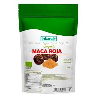 INKANAT Maca Rouge en Poudre Bio 200g - Riche en Calcium et Antioxydants, Sans Gluten, Vegan INKANAT Maca Rouge en Poudre Bio 200g - Riche en Calcium et Antioxydants, Sans Gluten, Vegan