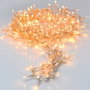 Guirlande lumineuse LED Transparent Lumière chaude Vert tendre 16,5 m 17 m