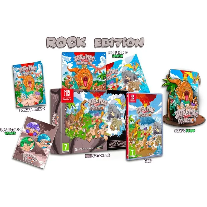 Just For Games Joe & Mac: Retro Collection - Édition Rock - Jeu Switch Just For Games Joe & Mac: Retro Collection - Édition Rock - Jeu Switch