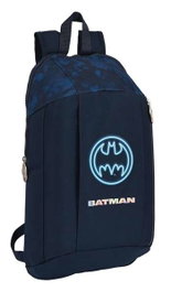 Safta Mini Sac à Dos Batman Legendary à Fermeture Éclair, Dimensions: 22 x 39 x 10 cm, Recommandé 3 à 99 ans