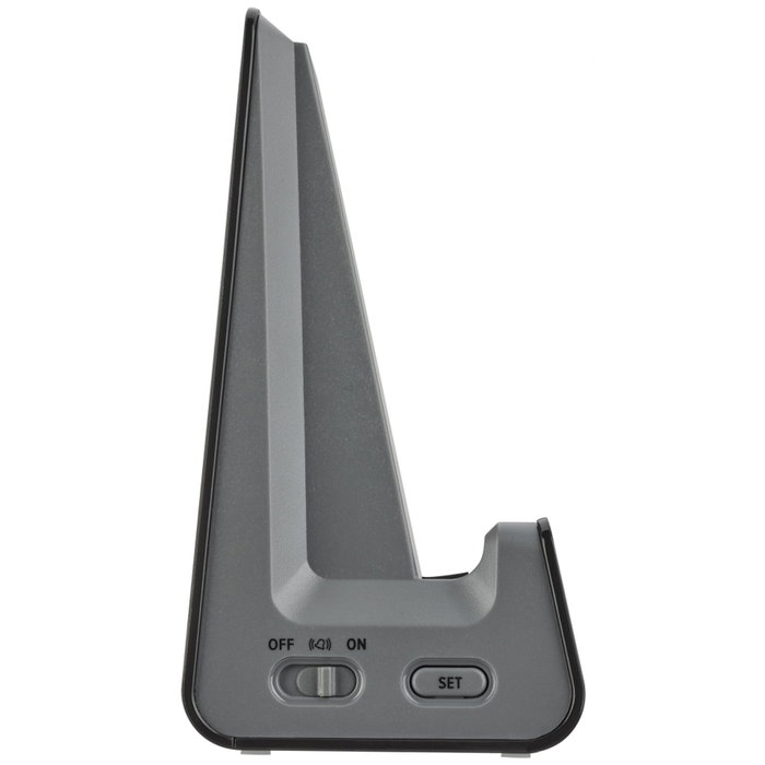 Tfa ICON Charge 60.2033.10 Réveil numérique Anthracite avec chargeur