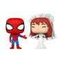Funko Pop! Marvel Spider-Man et MJ en tenue de mariage (Pack de 2)