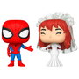 Funko Pop! Marvel Spider-Man et MJ en tenue de mariage (Pack de 2)