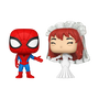 Funko Pop! Marvel Spider-Man et MJ en tenue de mariage (Pack de 2)