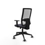 Piqueras y Crespo Chaise de Bureau Horna Gris foncé et Blanc