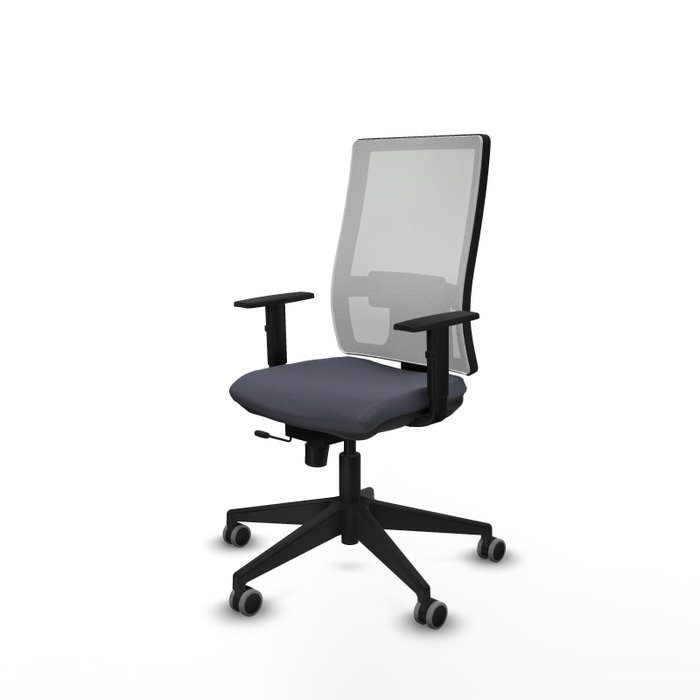 Piqueras y Crespo Chaise de Bureau Horna Gris foncé et Blanc