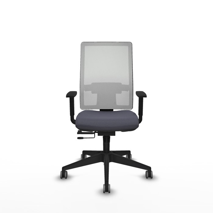 Piqueras y Crespo Chaise de Bureau Horna Gris foncé et Blanc