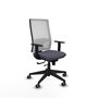 Piqueras y Crespo Chaise de Bureau Horna Gris foncé et Blanc