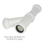 ABRISA Siphon extensible avec lyre 1-1/2'' sortie Ø 40 mm tube lisse