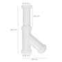 ABRISA Siphon extensible avec lyre 1-1/2'' sortie Ø 40 mm tube lisse