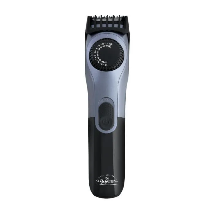THE BARB' XPERT 6042 - Tondeuse à barbe sans fil sur batterie Lithium - Autonomie 1h30 - 19 hauteurs de coupe - Indicateur LED - Lame inox