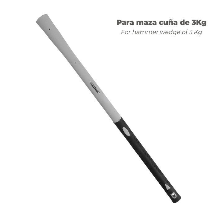 WOLFPACK LINEA PROFESIONAL Manche en fibre de verre pour masse à tranche 3 kg WOLFPACK LINEA PROFESIONAL Manche en fibre de verre pour masse à tranche 3 kg