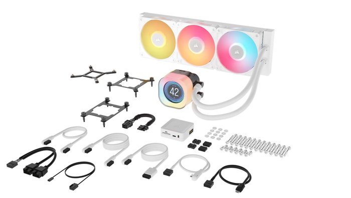 Corsair iCUE LINK TITAN 360 RX LCD White Corsair iCUE LINK TITAN 360 RX LCD White