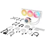 Corsair Watercooling iCue LINK H150i RGB Elite Titan 360 mm LCD - Réfrigération liquide AIO avec écran LCD et RGB - CW-9061026-WW Blanc