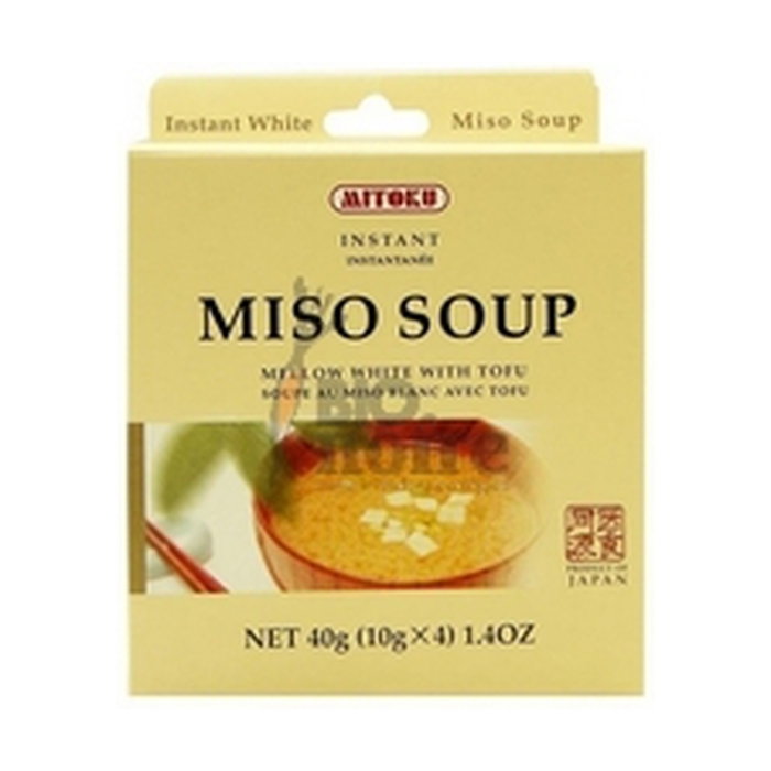 Mitoku Soupe de Miso et Tofu Instantanée, 4 sachets de 10g Mitoku Soupe de Miso et Tofu Instantanée, 4 sachets de 10g