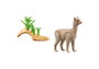 Playmobil WILTOPIA Alpaca avec accessoires et carte à collectionner, jouet écologique