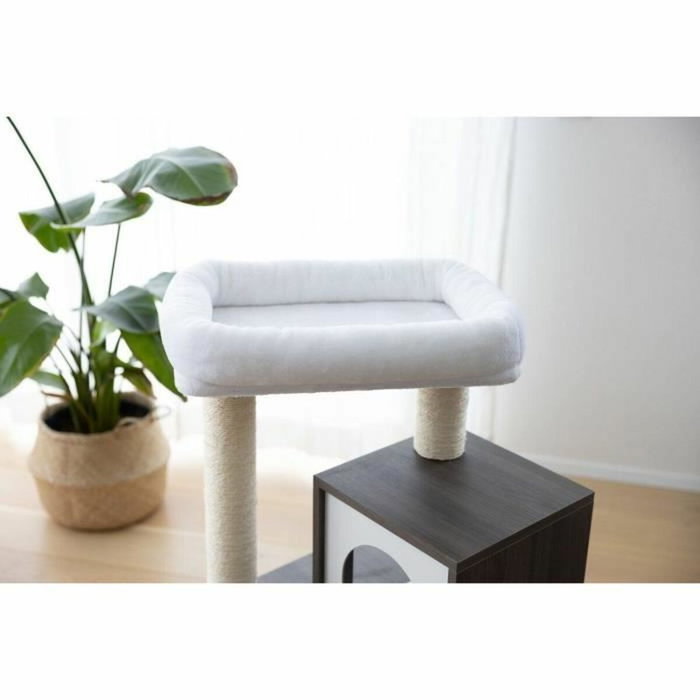 Kerbl Arbre à chat Flair Blanc et gris en Sisal