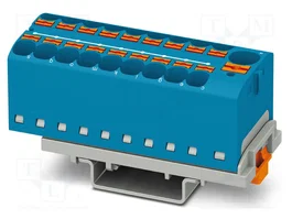 PHOENIX CONTACT PTFIX 10/18X4-NS35 BU Connecteur pour rail 32A 800V