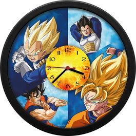 KIDS LICENSING - Horloge murale Dragon Ball Super - Cadran 25x25 cm - Décoration officielle