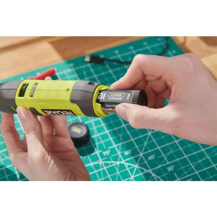 Ryobi Mini-outil rotatif 4V USB Lithium - batterie 2Ah + chargeur - RRT4-120GA15