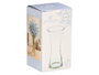 GIFTDECOR Vase en verre étroit à bouche large 21cm