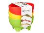 KINVARA Set de 3 bols à sauces Jaune, rouge et vert
