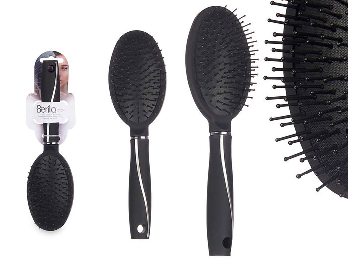 Berilo Brosse à Cheveux Noire Silicone 25x4x7 cm (Set de 24) Berilo Brosse à Cheveux Noire Silicone 25x4x7 cm (Set de 24)