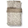 Today Parure de Lit Imprimé Feuillage Taupe 240 x 220 cm