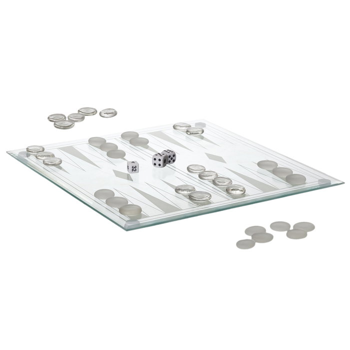 Mister Gadget Jeu de Backgammon en Verre Mister Gadget Jeu de Backgammon en Verre
